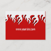 Visite Carte de profil Flamaze à chaud (Dos)