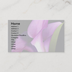 Visite Carte de profil Fleurs élégantes