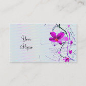 Visite Carte de profil floral (Dos)