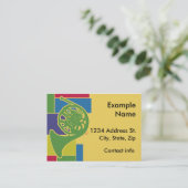 Visite Carte de profil French Horn Colorblocks (Debout devant)