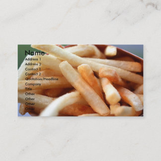 Visite Carte de profil Fries
