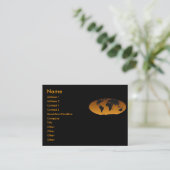 Visite Carte de profil géographique (Debout devant)