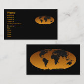 Visite Carte de profil géographique (Devant / Derrière)