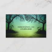 Visite Carte de profil Gothic Raven (Dos)
