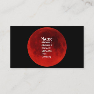 Visite Carte de profil gothique de la lune de sang