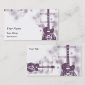 Visite Carte de profil graphique guitare Pur (Devant / Derrière)