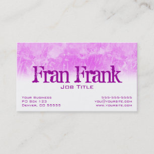 Visite Carte de profil Grunge rose