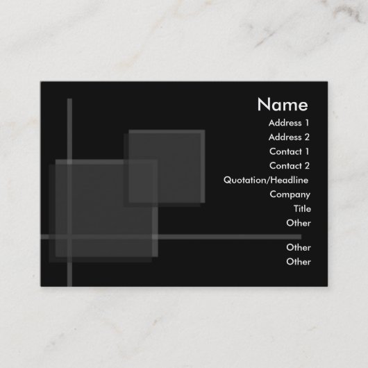 Visite Carte de profil haute performance (Devant)