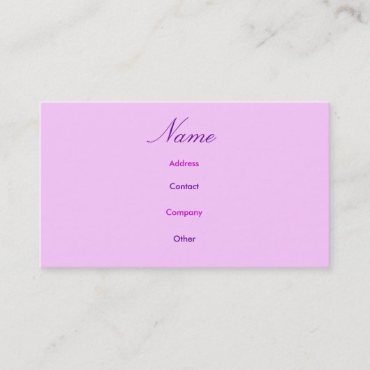 Visite Carte de profil Heather (Devant)
