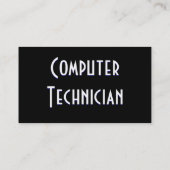 Visite Carte de profil I du technicien informatique (Dos)