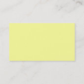 Visite Carte de profil jaune clair (Dos)