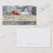 Visite Carte de profil - licorne (Devant / Derrière)