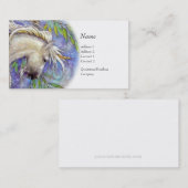 Visite Carte de profil - licorne (Devant / Derrière)