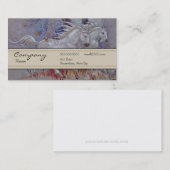 Visite Carte de profil - licorne (Devant / Derrière)