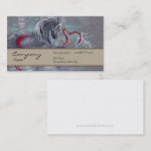 Visite Carte de profil - licorne (Devant / Derrière)