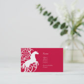 Visite Carte de profil - licorne décorative (Debout devant)