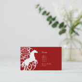 Visite Carte de profil - licorne décorative (Debout devant)