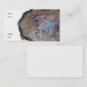 Visite Carte de profil - licorne Valentine (Devant / Derrière)