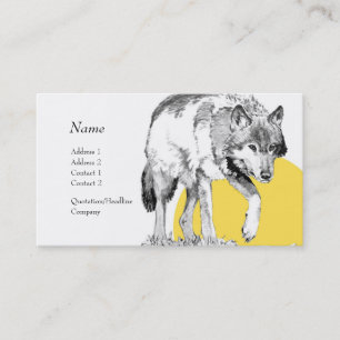 Visite Carte de profil - loup