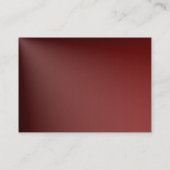 Visite Carte de profil Maroon (Dos)