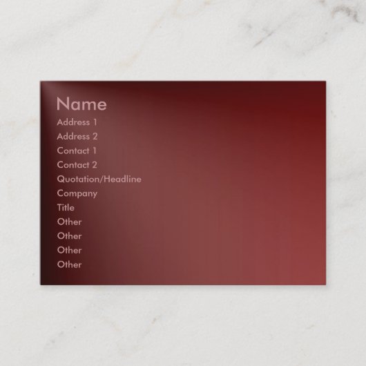 Visite Carte de profil Maroon (Devant)