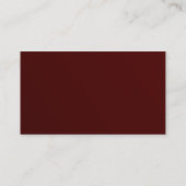 Visite Carte de profil Maroon (Dos)