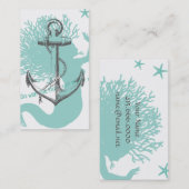 Visite Carte de profil Mermaid (Devant / Derrière)