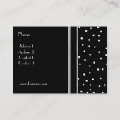 Visite Carte de profil Mode Rétro Vintage 2 (Dos)