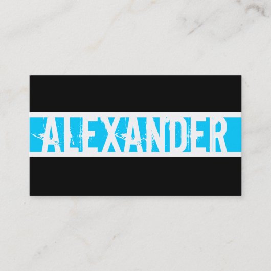 Visite Carte de profil Monogramme moderne (Devant)