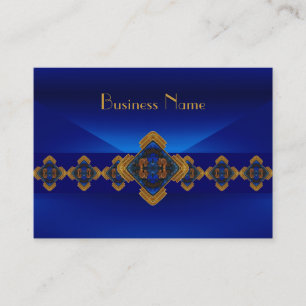 Visite Carte de profil motif bleu royal design Delight