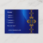 Visite Carte de profil motif bleu royal design Delight (Dos)