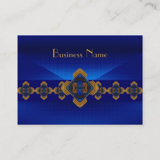 Visite Carte de profil motif bleu royal design Delight (Devant)