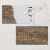 Visite Carte de profil murale en briques cassées (Devant / Derrière)
