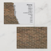 Visite Carte de profil murale en briques cassées (Devant / Derrière)