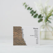 Visite Carte de profil murale en briques cassées (Debout devant)