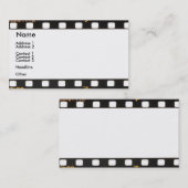 Visite Carte de profil négative (Devant / Derrière)