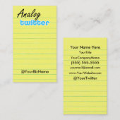 Visite Carte de profil/note ! Yelbkinfo d'AnalogTwtr (Devant / Derrière)