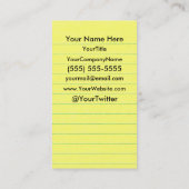 Visite Carte de profil/note ! Yelbkinfo d'AnalogTwtr (Dos)