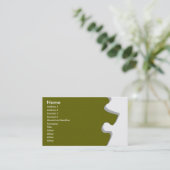 Visite Carte de profil Olive Green Sandstone (Debout devant)