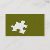 Visite Carte de profil Olive Green Sandstone (Dos)