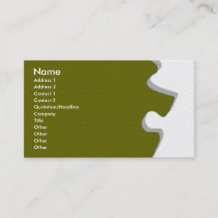Visite Carte de profil Olive Green Sandstone