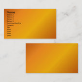 Visite Carte de profil orange (Devant / Derrière)