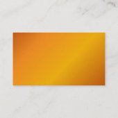 Visite Carte de profil orange (Dos)