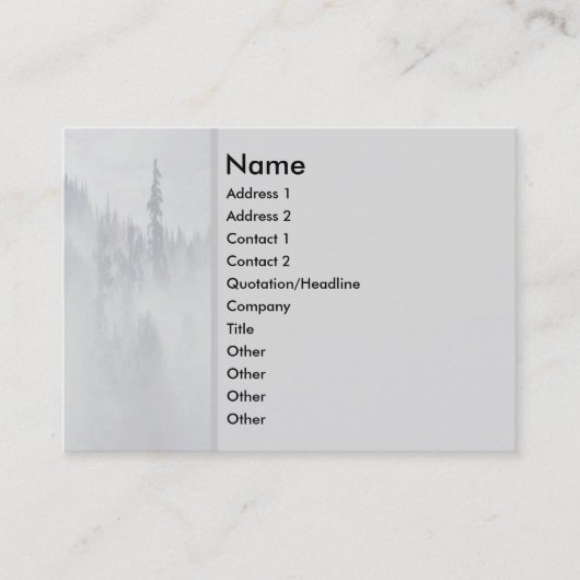 Visite Carte de profil Paix (Devant)