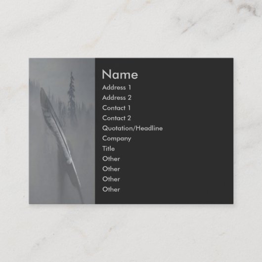 Visite Carte de profil Paix (Devant)