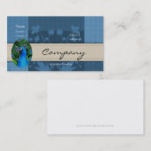 Visite Carte de profil - paon (Devant / Derrière)