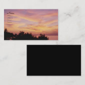 Visite Carte de profil Pastel Sunrise (Devant / Derrière)