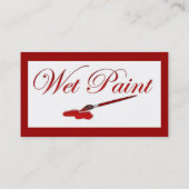Visite Carte de profil Peinture humide (Dos)