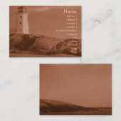 Visite Carte de profil phare (Devant / Derrière)