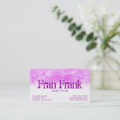 Visite Carte de profil Pink Grunge (Debout devant)